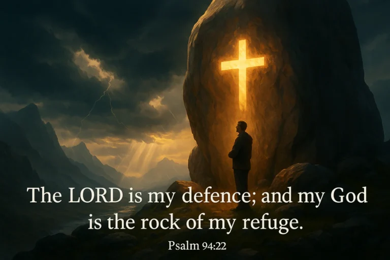 The LORD is my defence; and my God is the rock of my refuge.