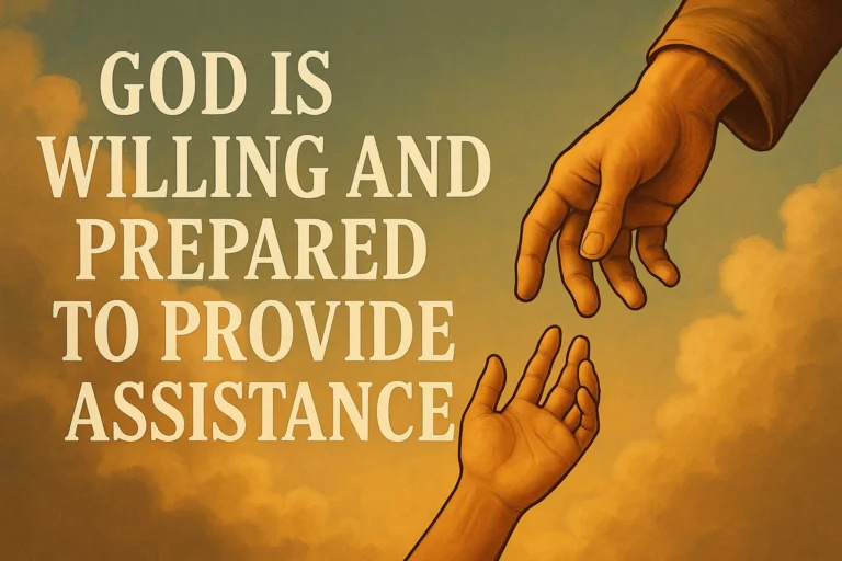 God is willing and prepared to provide assistance
